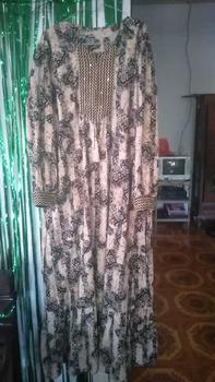 Product Review of GAMIS RENDA SULTAN ori BLINK MOTIF MONOCHROME Rempel Bunga Cantik Rayon Panjang from F**A 1