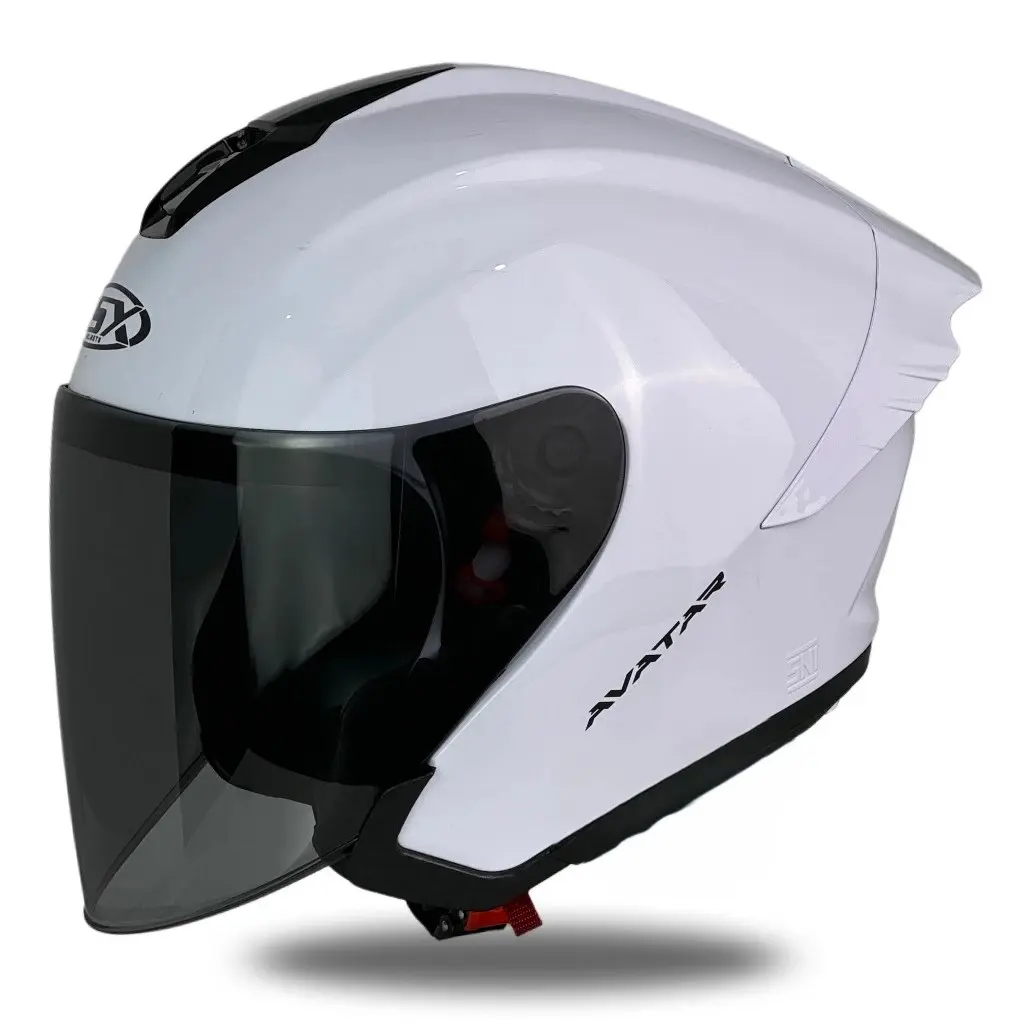 R-SIX Helm Pria Half Face Kekinian Motor SNI Eagle Solid helem r six rsix TERBARU
