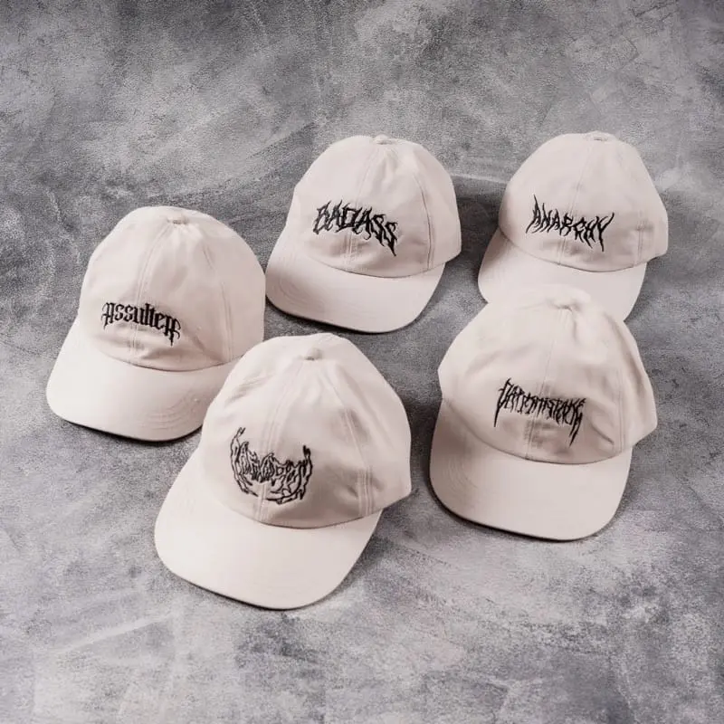 Topi Baseball Polocaps - Metal Cream - Terbaru Bordir Update 2022