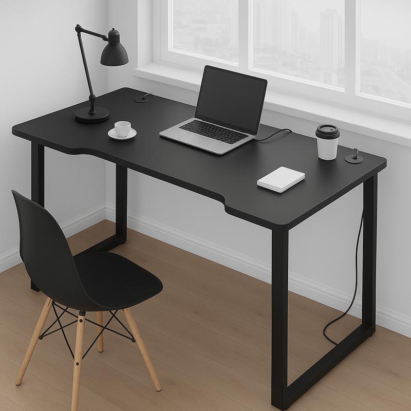  Bàn Làm Việc Gaming Chữ U Chân Sắt Sơn Tĩnh Điện Mặt Gỗ 1m2x75cmx60cm Thiết Kế Cá Tính - Nội Thất Long Châu 