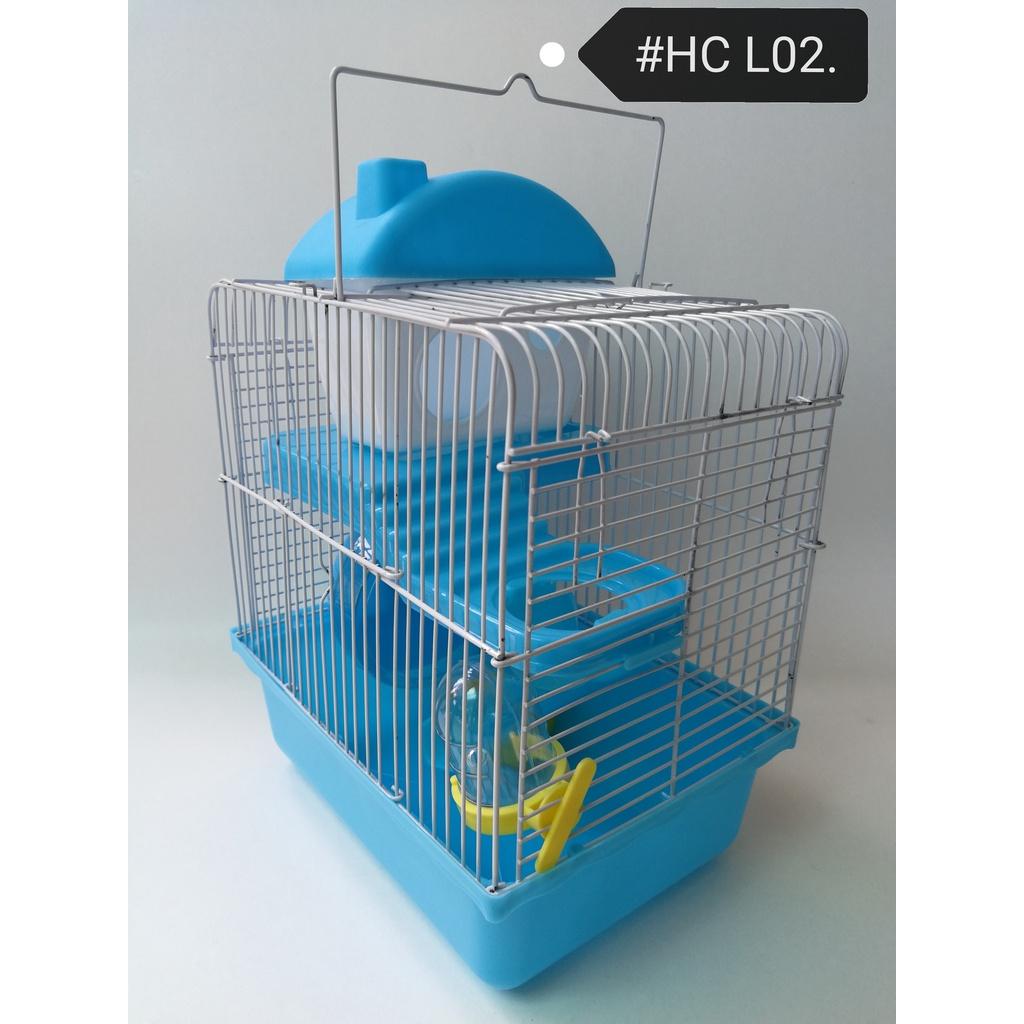 HCL02 Hamster Cage House Set 25cm x 22.5cm x 16cm  (Random Colors) Sangkar Rumah Hamster