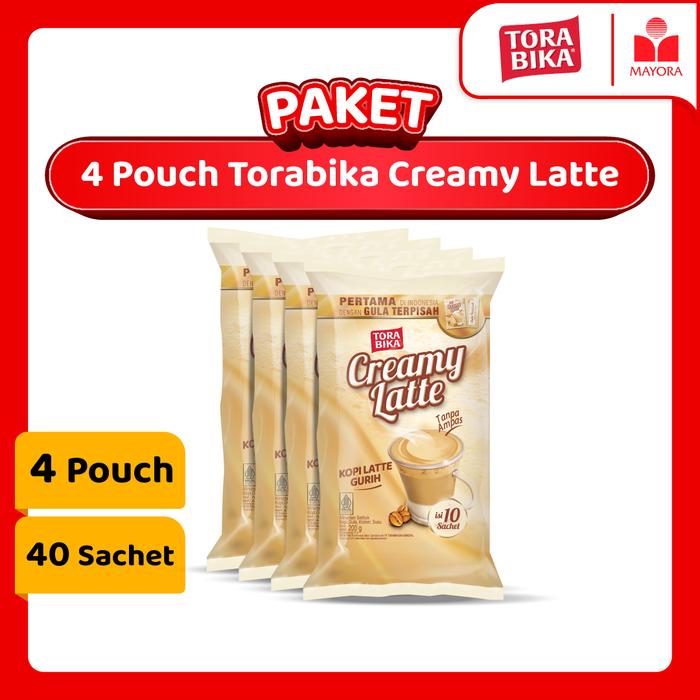 Gambar Paket 4 Kopi Torabika Creamy Latte Pouch dari Mayora Kota Administrasi Jakarta Barat Tokopedia