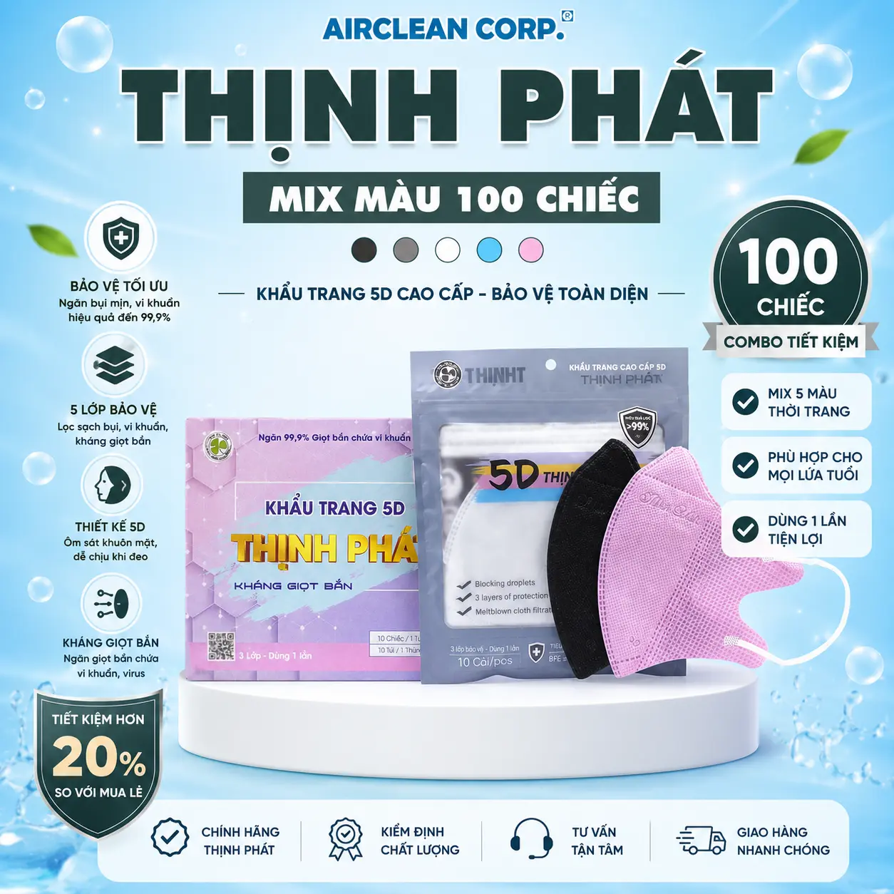 50 Đen + 50 Hồng