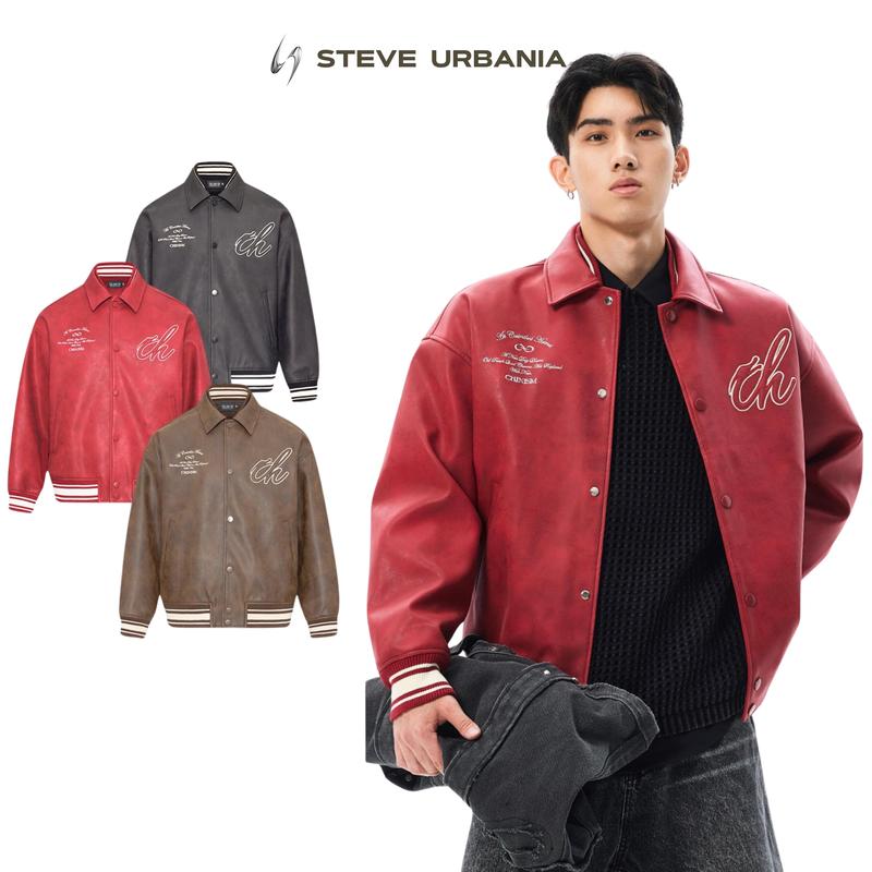  Áo khoác Bomber Varsity Jacket Chinism chất liệu da trần bông cao cấp - AK05 aokhoac nam Menswear 
