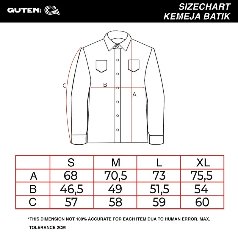 Guten Inc  Genta Kemeja Batik Pria 7
