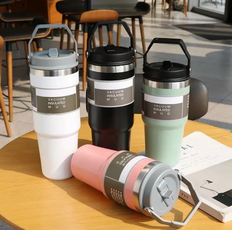 Termos Air Tumbler Handle Botol BPA FREE Vacuum Insulated Stainless Steel 900ml