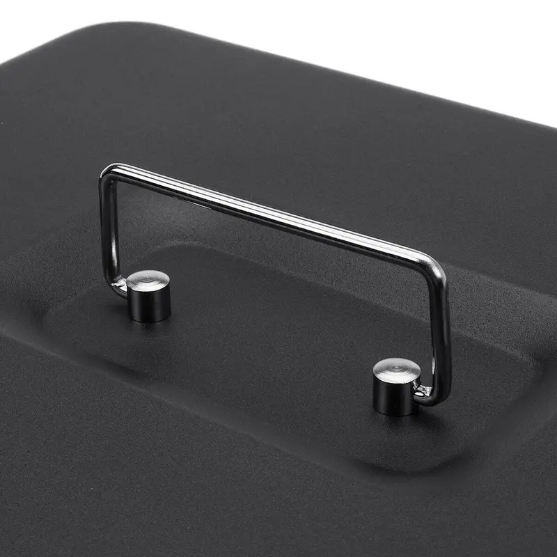 Kotak Uang Portable Cash Box Money Box Safety With Lock Security Compartment/Drawer Secret Metal 5