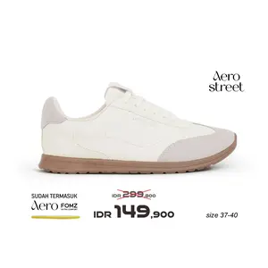 Aerostreet 37-40 Verona Coklat Muda Natural Abu - Sepatu Sneakers Wanita