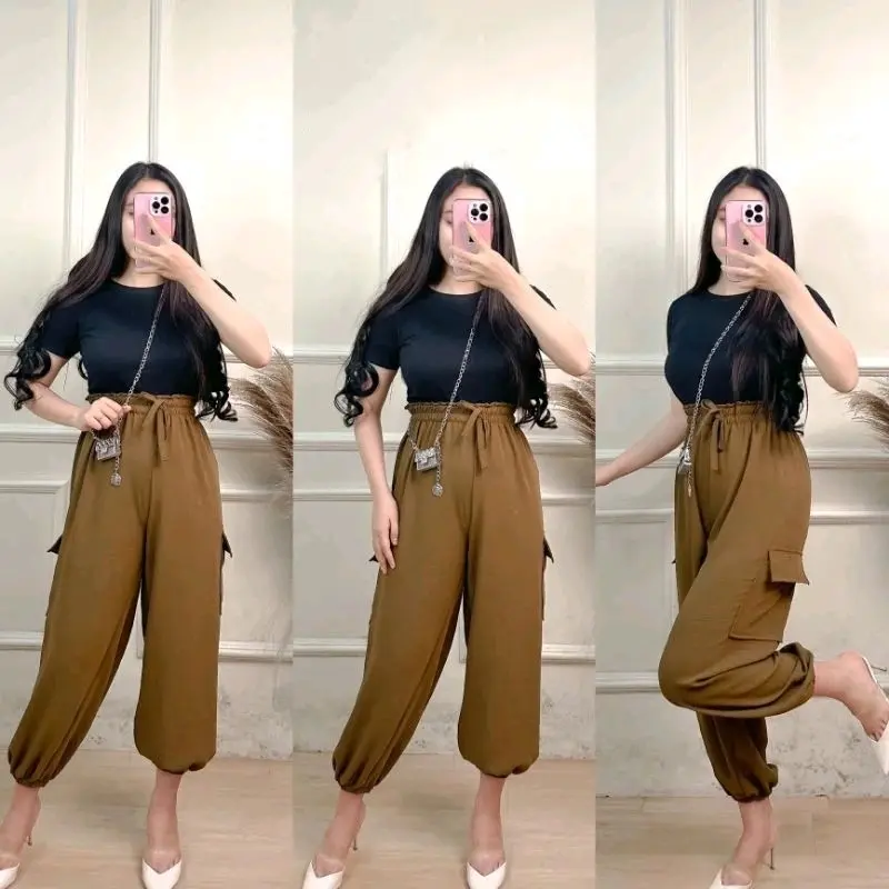 BERKAH JAYANA Jogger Pants Crinkle Airflow Sport 0