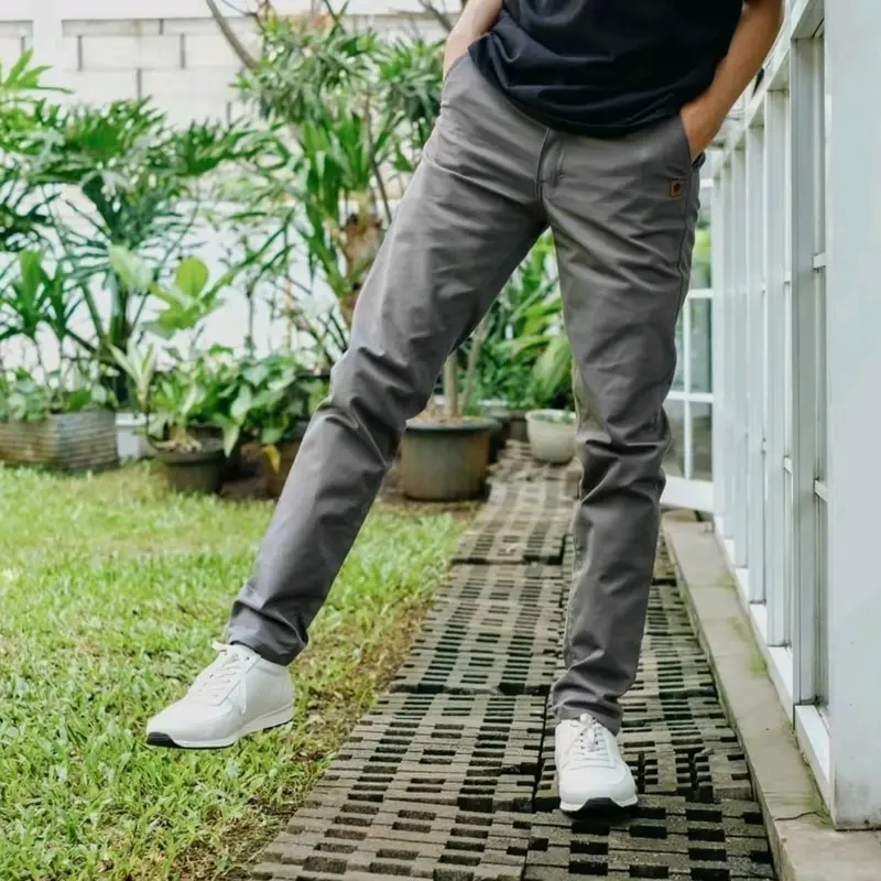 COD 90 RIBU 3 PCS CELANA CHINOS PANJANG// CELANA PRIA // CELANA PREMIUM KATUN DEWASA COWOK HITAM DISTRO KERJA CASUAL SLIMFIT KANTOR KAIN MELAR STRECH Nyaman Stretch Keren Kantong Lembut 5