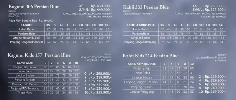 Product Introduction of SARIMBIT/SERAGAM LEBARAN KELUARGA | BAJU LEBARAN TERBARU 2024 | ROYAL 18 PERSIAN BLUE BY ETHICA 0