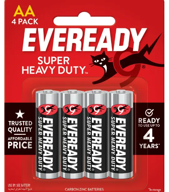 Eveready Super Heavy Duty AA 4Pack
