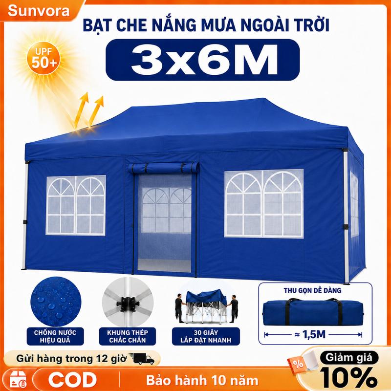 CODLều gấp chất lượng cao, dùng ngoài chợ, lều di động, chống nắng, chống mưa