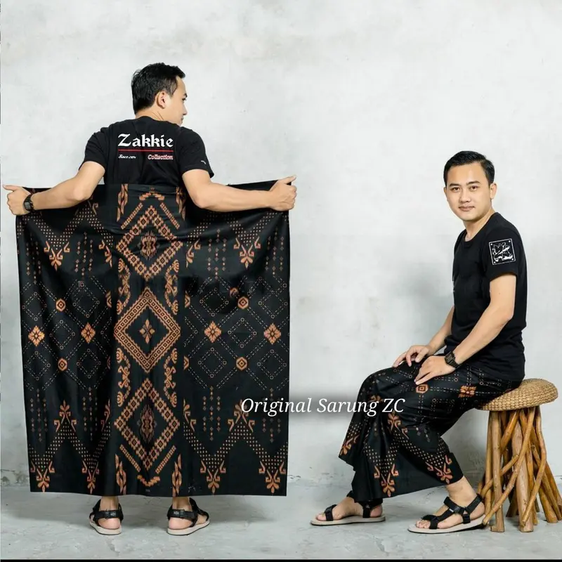 SARUNG BATIK PRIA KHAS PEKALONGAN MOTIF BALIMOON ORIGINAL BY BINTIZI GALLERY Dewasa Muslim Lembut Nyaman Rayon 4