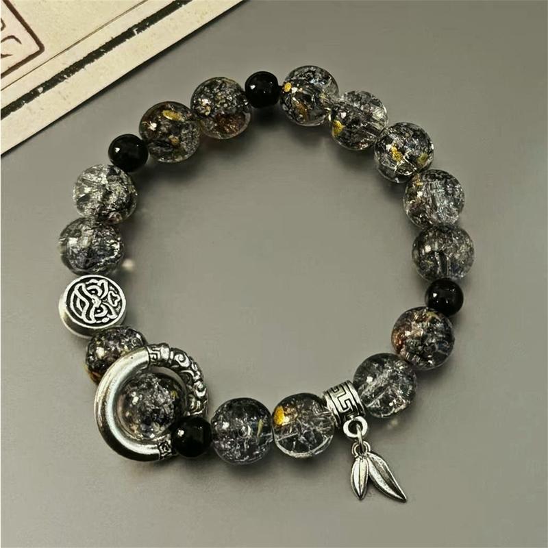 Product Introduction of Popular beaded bracelets, couple bracelets, high-value men's super cool new niche, high-end, new Chinese ethnic style 23