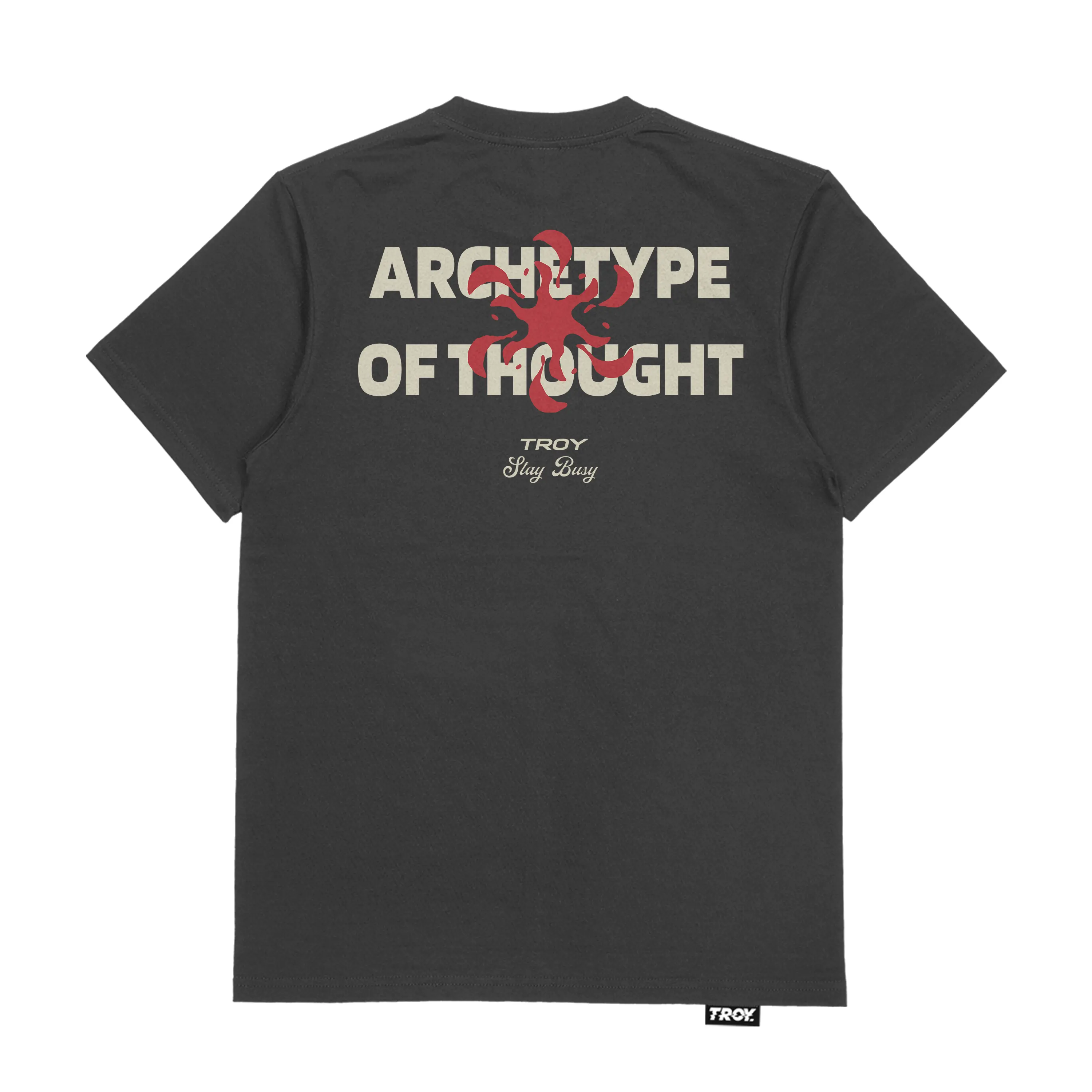 Troy Company T-shirt Dark Grey Archtype - Baju Kaos Pria Abu Gelap MT 2717