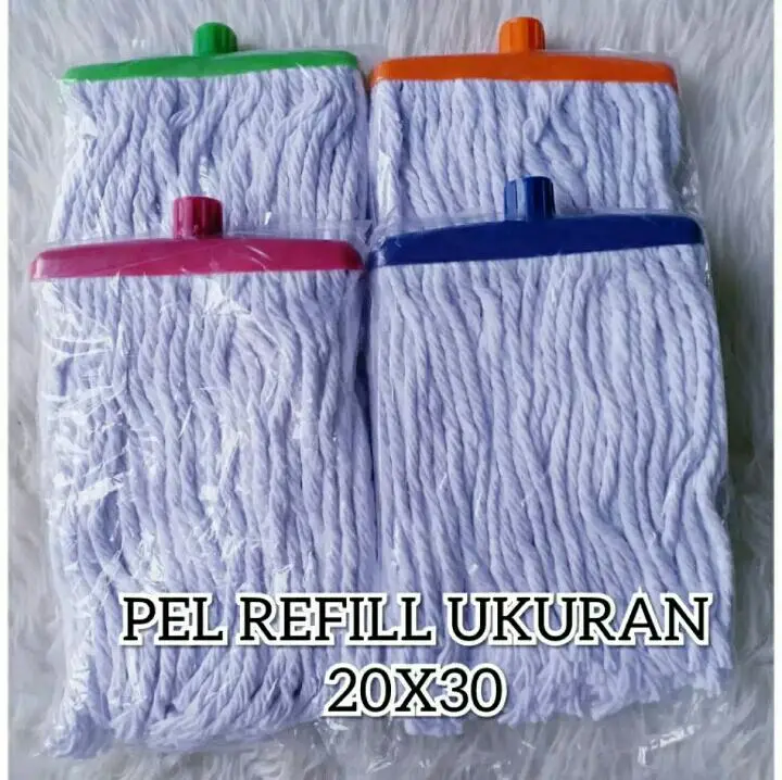 Refill Pel Lantai Kain Pel Sumbu Tanpa Gagang - Alat Pembersih Lantai Mop
