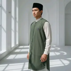 Rompi Sholat Dewasa Rosal Full Zipper Babyterry Bahan Nyaman untuk Ibadah