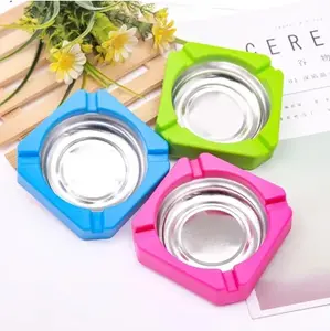 KSL - ASBAK STAINLES SEGI - ASBAK SEGI WARNA RANDOM - ASBAK STAINLESS