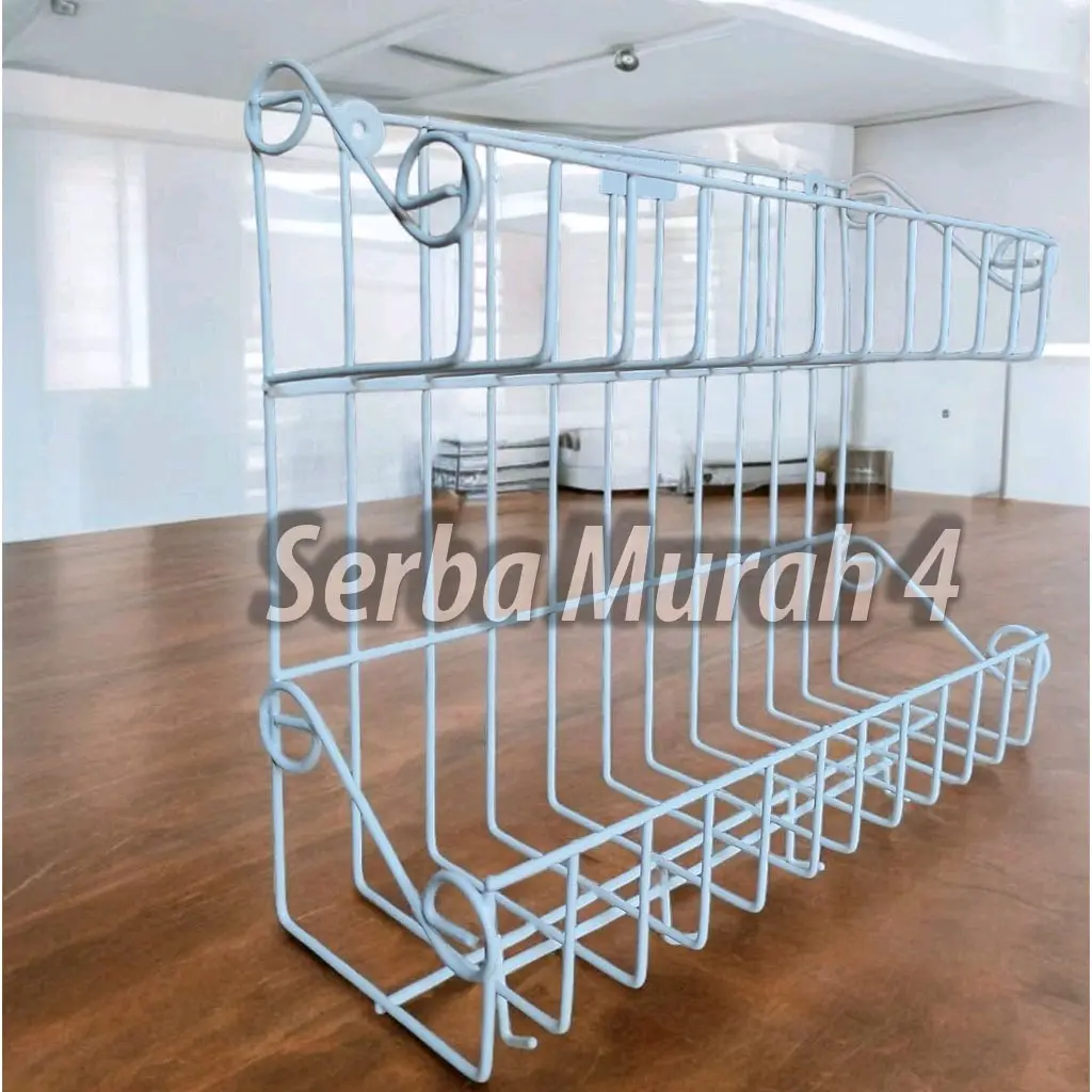 Rak Bumbu / Rak Serbaguna / Rak Besi Susun 2 Anti Karat