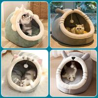 Gambar ChongChong-Tempat Tidur Hewan Peliharaan Flanel - Desain Semi Tertutup, Lembut, dan Anti Licin - Tripod Grey, M dari Chong Chong Kab. Tangerang 5 Tokopedia