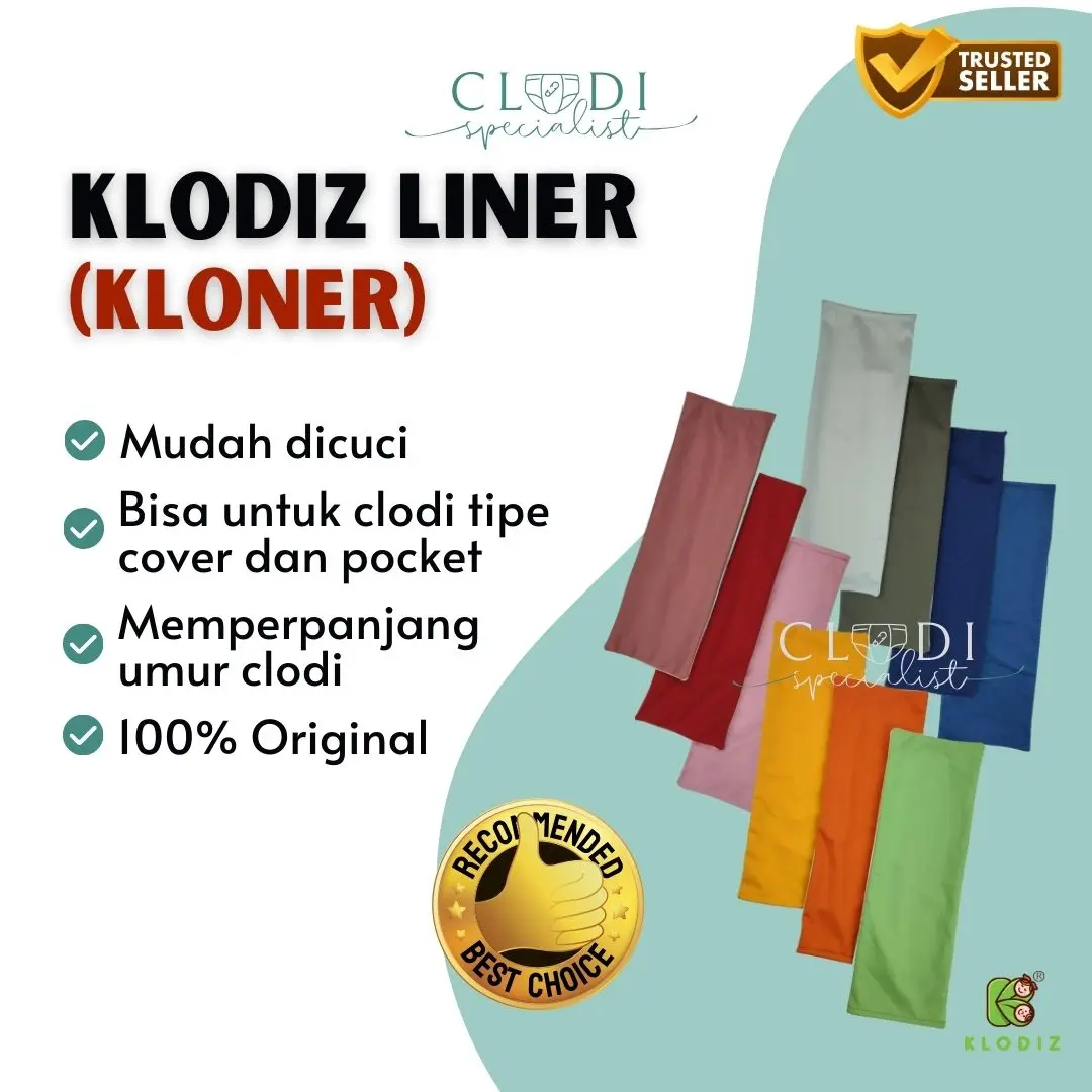 ORIGINAL Kloner Klodiz Liner Alas Pelapis Clodi Klodiz Liner Pocket