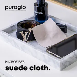 Puraglo Microfiber Suede Kain Lap Optik Lensa Layar HP Kamera Coating Pembersih Camera
