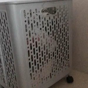 Keranjang Laundry Lipat Bahan Plastik Ada 4 Roda 360 Derajat