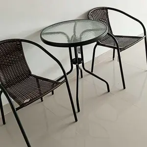 Informa Colorado Set Kursi & Meja Teras - Cokelat Tua