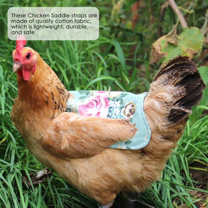 Chicken Saddle, Straps Hen Apron for Poultry Back Wing Protection-1 PC 3