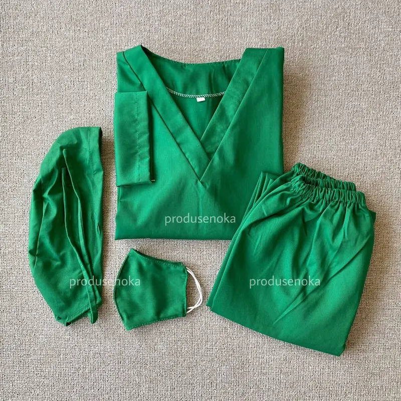 SATU SET "LENGAN PANJANG" Size S-L BAJU OK/BAJU JAGA/BAJU RS TERMURAH PRODUSENOKA 2