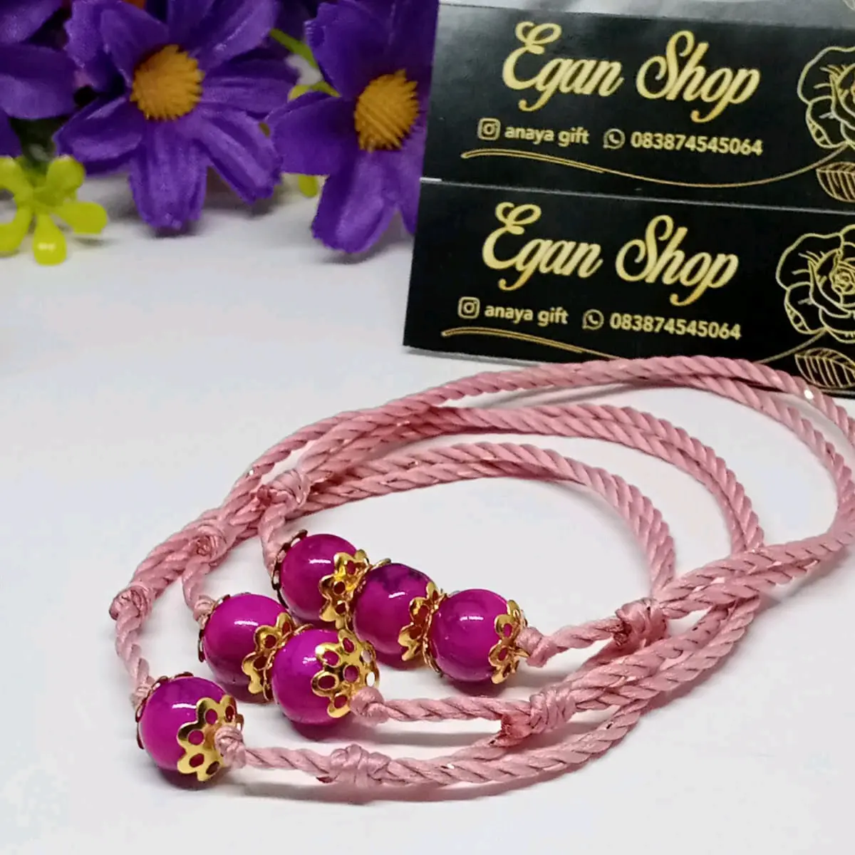 Gelang batu alam Gelang pria wabita Gelang adjustable