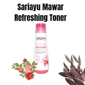 Sariayu Mawar Refreshing Toner 150 ml - Toner Wajah Segar dengan Aroma Mawar untuk Kulit Lebih Segar dan Bersih facial wash Deep Cleansing cashmere Pembersih Salicylic Acid tahilalats bandung Brightening Sunscreen poise luminous anti aging tinted sunscree