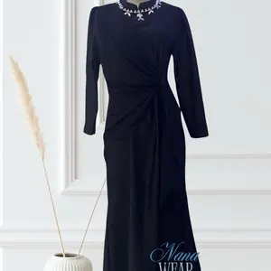 Drees wanita/gamis wanita kekinian Nyaman Formal Lebaran Lembut Satin Mewah