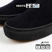 Gambar Valdo Footwear 36-43 Sepatu Pria Dan Wanita Slip On Casual Triple Black Jacosta MB1106 - FULL HITAM, 43 dari VALDO FOOTWEAR Kab. Mojokerto 3 Tokopedia