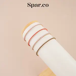 [1.1 Diskon Spesial Tahun Baru] Spar.co Gelang Custom Laser Tali Mutiara Rose Gold - Gelang Mutiara Rantai Rose Gold Dengan Ikatan Tali Merah SP-1365 (A) Promo Unlimited