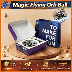 FEROBO Drone Bola Terbang  | Mainan Edukatif Anti Jatuh | Hadiah Anak Viral, sudah termasuk kantong hadiah eksklusifCocok