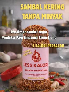 SAMBAL KERING TANPA MINYAK LESS KALORI – Sambal Tanpa minyak sama sekali