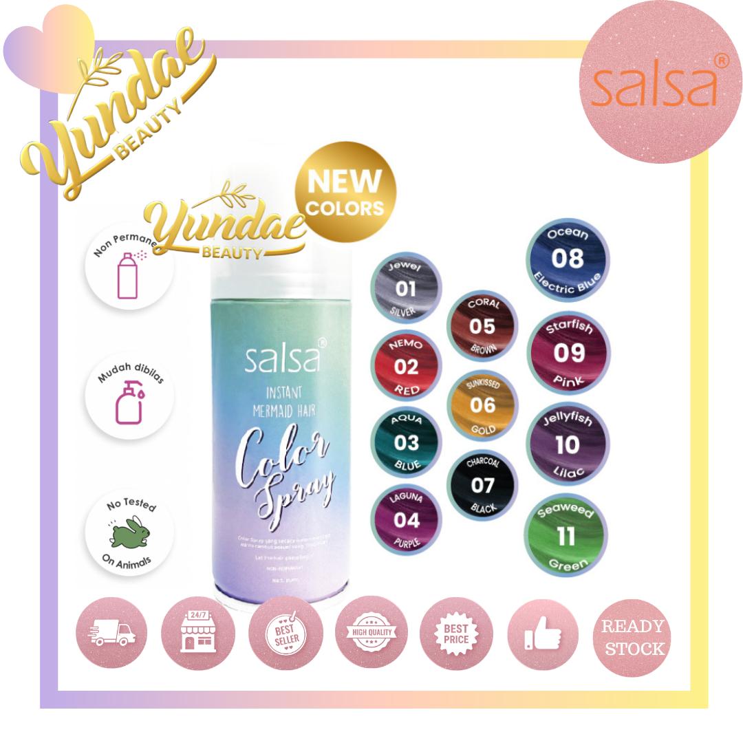SALSA Instant Mermaid Hair Color Spray - Semir Rambut Temporary | Pewarna Rambut