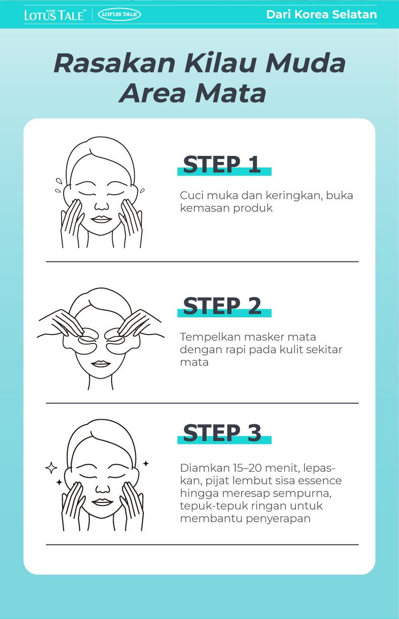 Eye Patch Anti Puffy Eyes untuk Mata Bengkak | Kurangi Tampilan Kantung Mata | Caffeine + Ginseng + Ectoin + Centella (7 Pairs)