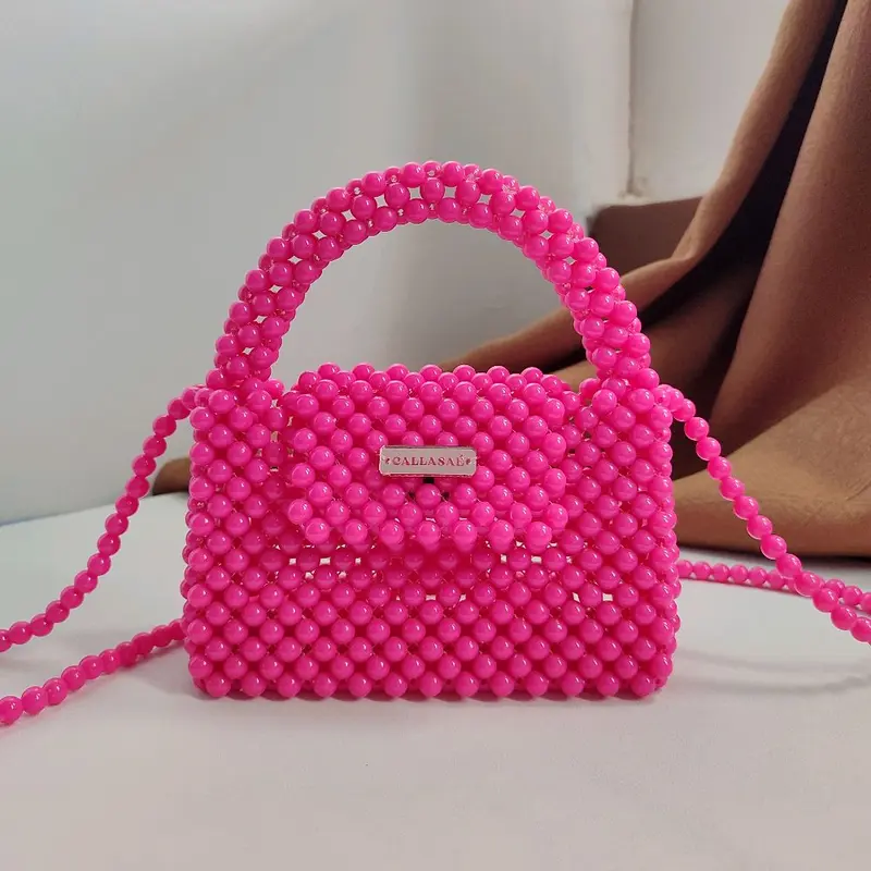 Tas Manik SERA|Beaded Bag|Beads Bag|Pearl Bag|Tas Selempang Mutiara Wanita 0