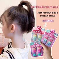 Gambar MOLFINE Ikat Rambut Anak 200 Pcs Elastis Tinggi Warna Warni Tidak Merusak Rambut Korea Fashion Cantik - A dari Molfine Shop Kab. Tangerang 4 Tokopedia