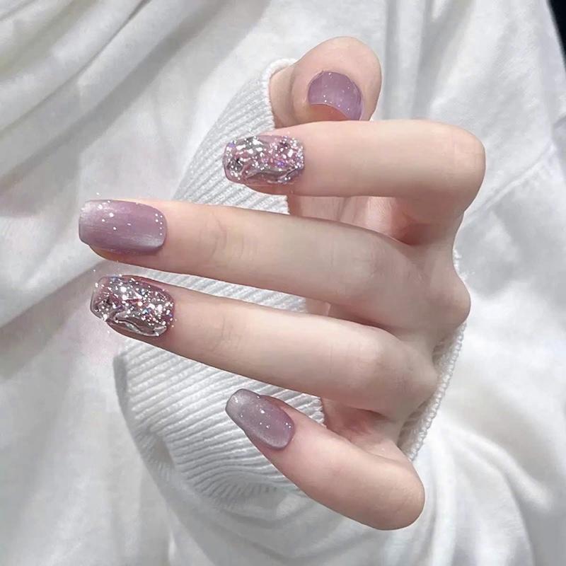  Mã M390 Mẫu 30 nail giả kèm keo xiu bền bao đụng nước thoải mái nhé  Nữ Women Làm Nail 