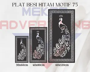 KRAWANGAN PLAT BESI PAGAR CUTTING LASER MOTIF 75