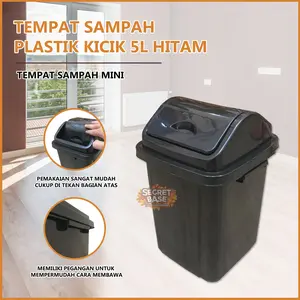 [COD] TEMPAT SAMPAH ELIT - Bak Sampah Aesthetic / Tong Sampah Kamar Mandi dengan tutup