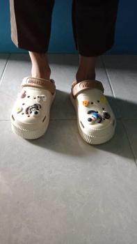 Product Review of TEFANSY Wanita Sandal Kodok Santai Sol Tebal Sandal Baim Lentur Wedges Baim Pperempuan Bae Clog Sepatu from l**3 2