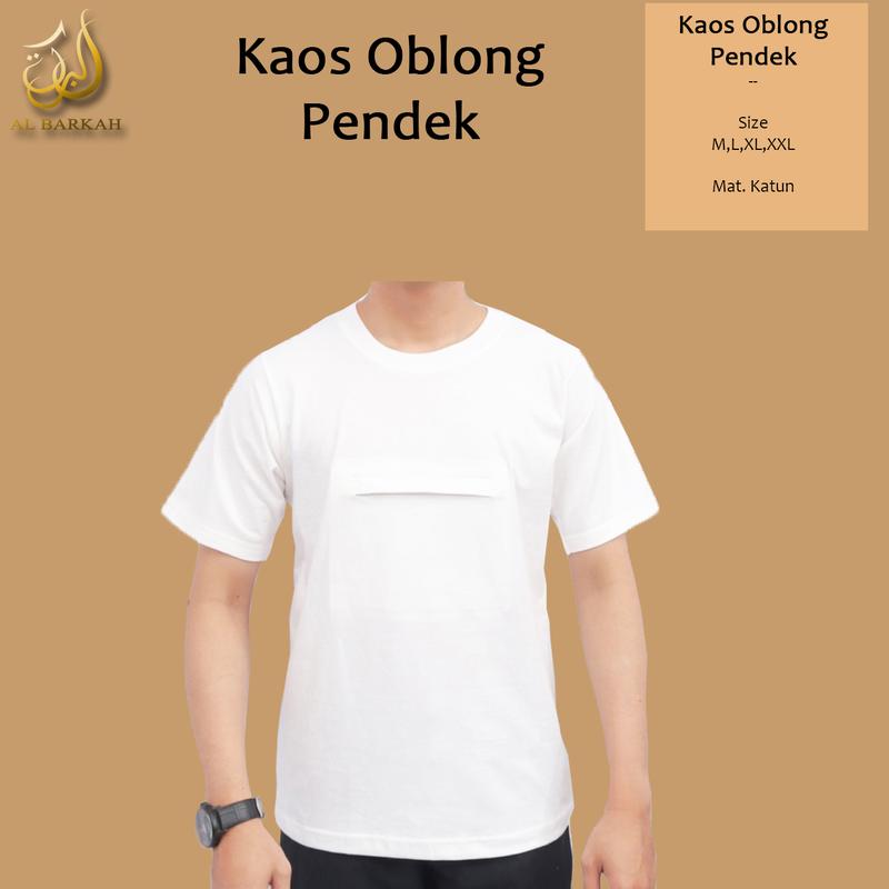 KAOS OBLONG HAJI UMROH LENGAN PENDEK / KAOS POLOS HAJI UMROH EXCLUSIVE / KAOS OBLONG PRIA / KATUN  Combed Baju Cowok 2