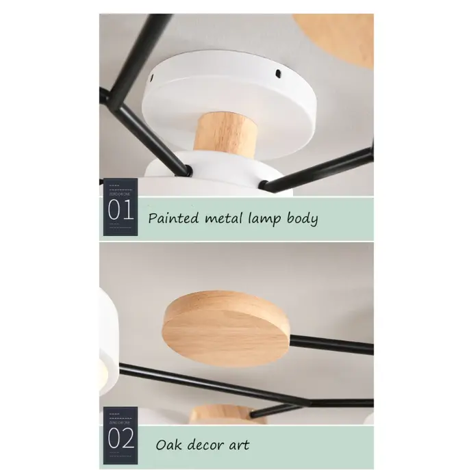 【Ready Stock】Lampu Gantung 3 Warna Lampu plafon LED Lampu Plafon Lampu Gantung Modern LED Baru Minimalis Ceiling Light Ruang Tamu Dapur Hias Lampu Lampu Plafon Lampu Ruang Tamu Sederhana 4