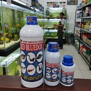 RED BLUEDOX FIRST HAND OBAT KUTU JAMUR PARASIT BAKTERI LUKA AEROMONAS WHITE SPOT WHITESPOT SIRIP RUSAK ICHTHYOPHTHIRIUS SEGALA JENIS IKAN AIR TAWAR