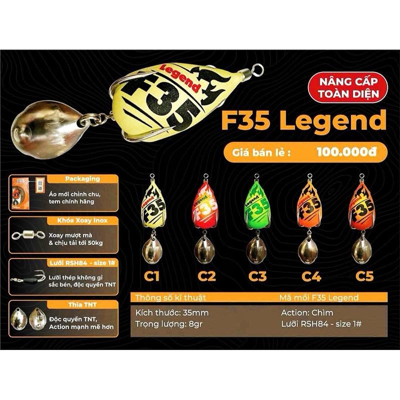 Nhái hơi F35 Legend [ Vũ Hiếu ] mẫu mới 2025 chính hãng, Lưỡi trắng độc quyền sắc bén, giữ cá tốt, hạn chế rỉ cao... Câu lure, câu cá, lure, mồi câu